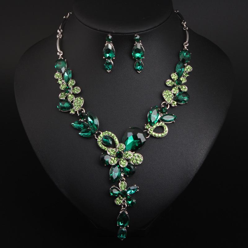 Fashion  Jewelry Set Necklace Earrings For Women Ladies