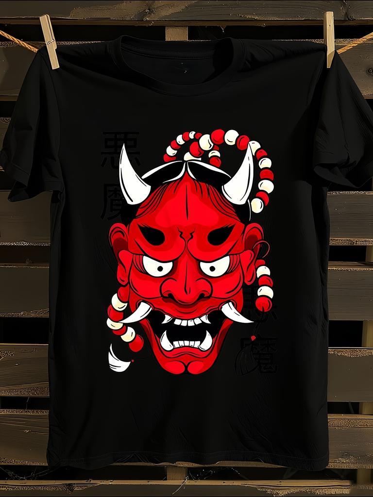 Japanese Oni Demon Face Tshirt