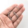 5pcs Bead Fishing Bead Chain Swivel Fishing Rolling Solid Ring Connector  Trolling Rig Saltwater