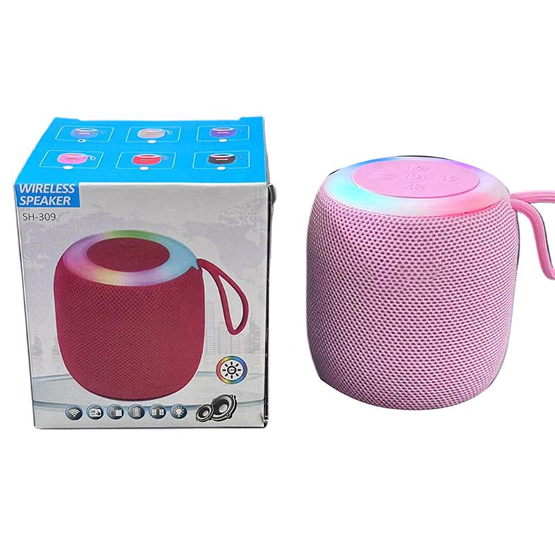 Altoparlante Bluetooth Wireless Impermeabile Luce Colore RGB Effetto Sonoro Stereo Basso Ricarica Altoparlante Portatile
