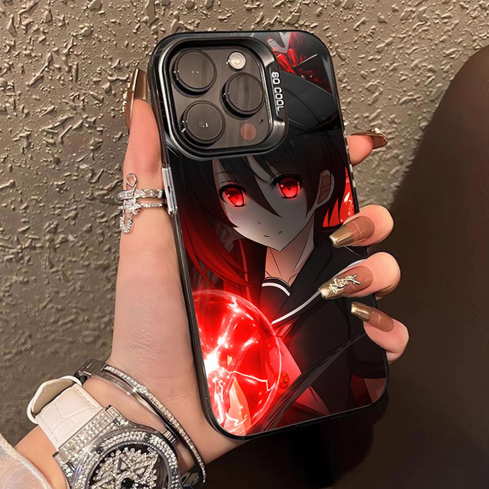 Akame Kurome Translucent Mobile Phone Case for iPhone 17 16 15 14 13 12 11 X XR XS Air Pro Max Plus Colorful Cover