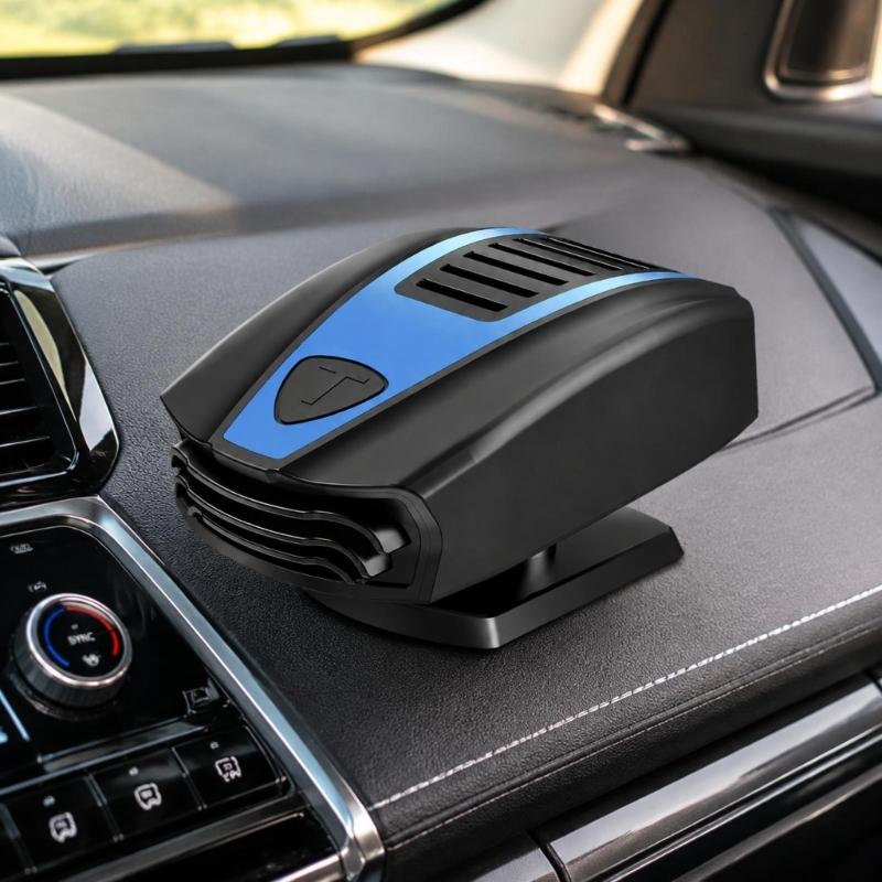 Dashboard Car Defroster 12V 150W Heater Fan with Wide Vent Outlet for Windshield Visibility and Winter Commute Use