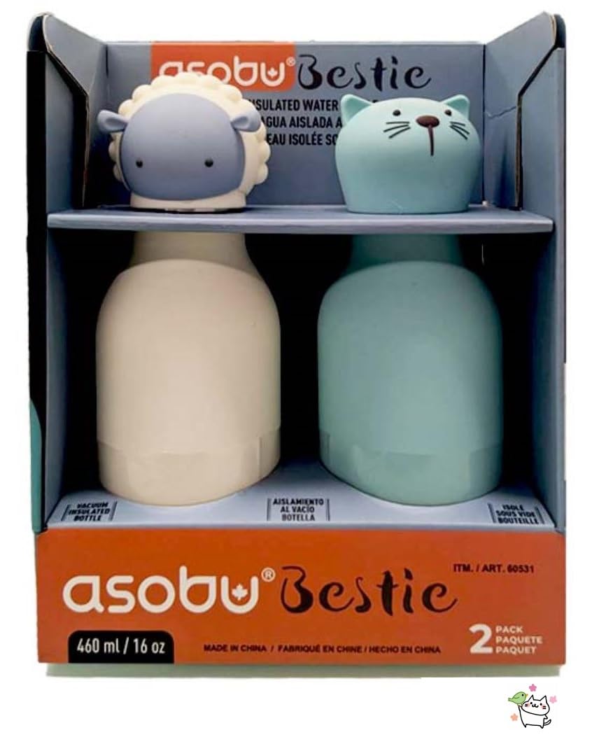 

Asobu Bestie Character Insulated Cold Water Stainless Portable Set of Animal Asobu Bestie Character Insulated Cold Water Stainless Portable Set of
