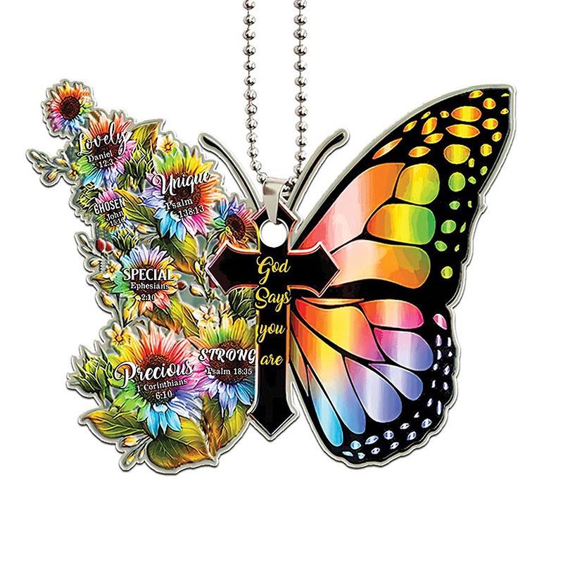 Cartoon Style Acrylic Car Interior Accessories Festive Hanging Decorations