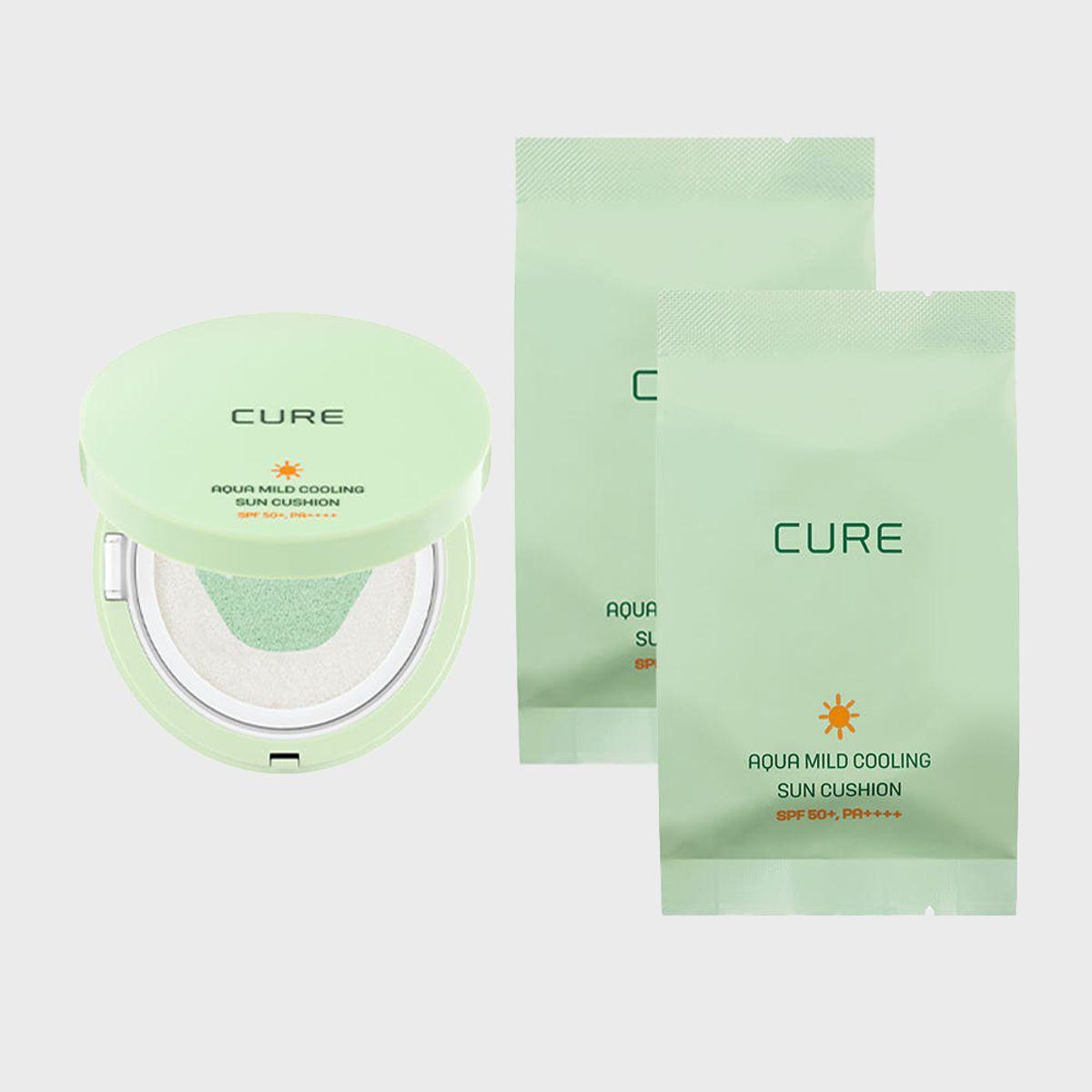 Cure Aqua Mild Sun Cushion Season 3 Main Product + 2 Refills