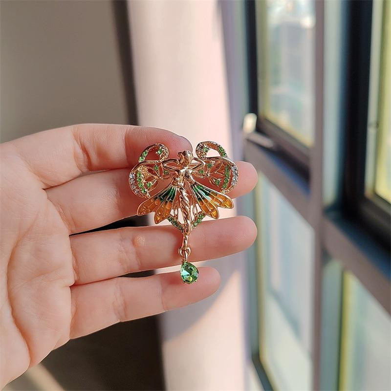 

Винтажная барочная брошь «Ангел любви», брошь на женский пиджак, изысканные аксессуары