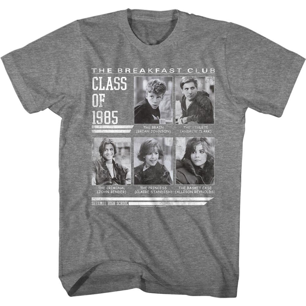 The Breakfast Club Movie Class Of 1985 Yearbook Men T Shirt XL