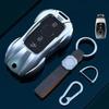 Car Key Case Cover For Mercedes Benz C E A B S Class Gle Gla Glb, Soft Tpu Key Fob Protector With Luxury Zinc Alloy Frame