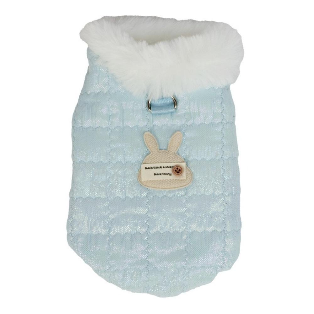 Button Style Sweet Bear Pet Vest Quilted Cotton Pet Sweater Dog Thermal Jacket Daily Wear