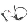 3.5mm Wired Headsets with Mic Operator Headphones Noise Reduction Earphone Adjustable Headband for Operator School Student