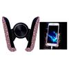 Car Phone Holder Women Diamond Crystal Car Air Vent Mount Clip Mobile Phone Holder Stand In Car Bracket Interior Accessories