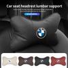 Leather Car Seat Headrest Lumbar Support Interior Accessories For E46 E90 E60 F10 E39 F30 E36 E87 E90 E30 E53 F31 E92