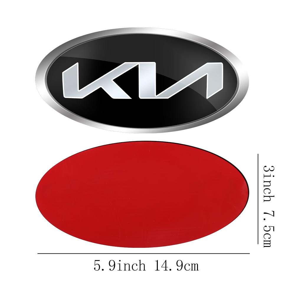 1 Stück Auto Frontklappe Emblem Heckklappe Abzeichen Aufkleber für Kia Rio Picanto Sportage Niro Morning Ceed Optima Seltos Sorento Cerato