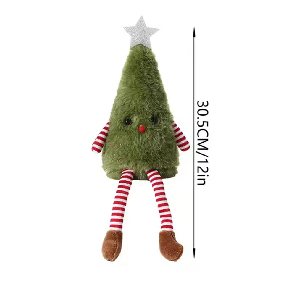 

In-Stock Christmas Tree Doll Ornaments Christmas Green White Wreath Pendants Christmas Decor Itemations Merry Christmas