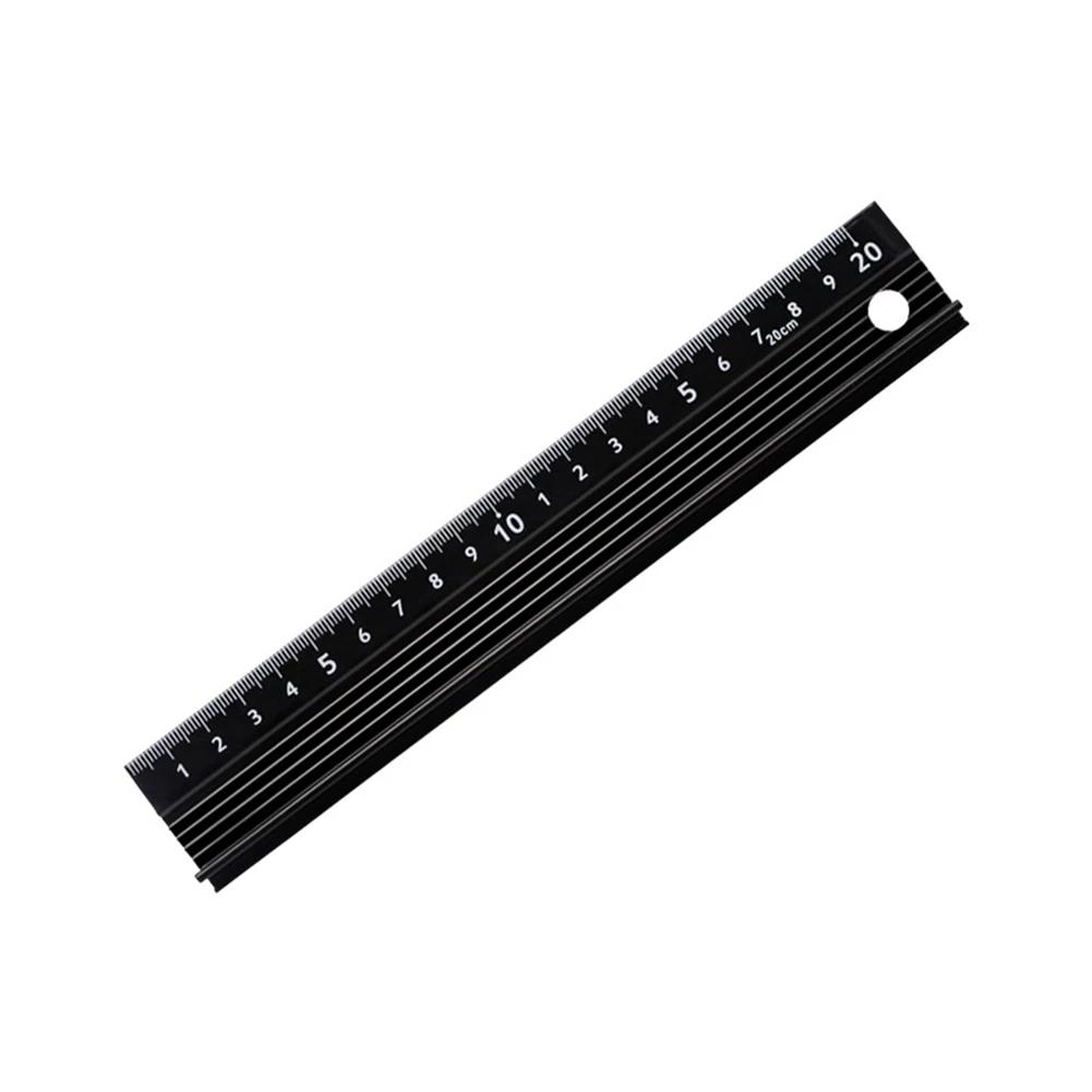 Anti Slip Aluminum Alloy Protection Woodworking Architect Engineer Scale Ruler