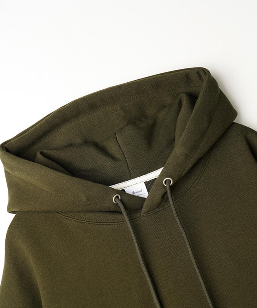 Plain Essential Hoodie Dark Khaki Kjhd2674