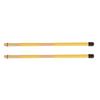 1 Pair Practical Bamboo Drum Brushes Sticks Rod Drumsticks Music Instrument Accessory (Yellow)