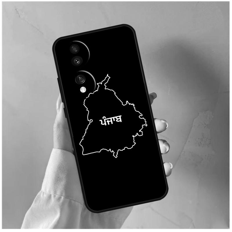 Punjab Map Outline For Honor Magic 8 5 6 7 Pro Case For Honor 200 400 70 90 Lite X8c X8b X9a X9b X9c X9d Win RT