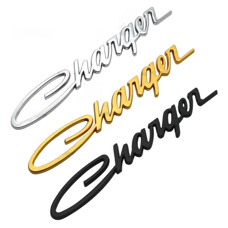 3D Metal Challenger Emblem Charger Badge Rear Trunk Decal Stickers for Charger Challenger Auto Decoration Accessories Ring Key