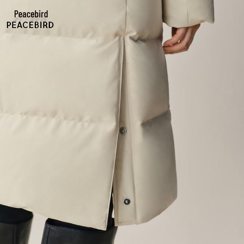 Peacebird Women's Mid-Length Hooded Down Jacket