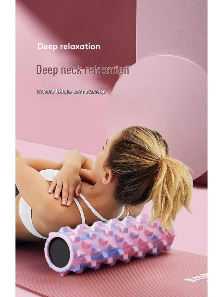 EVA Camouflage Foam Roller 45CM: Spiked Massage Roller for Pilates, Muscle Relaxation, Yoga, and Back Opener