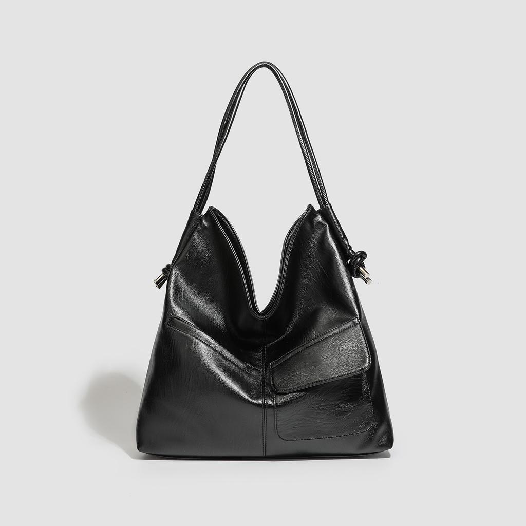 Morning Eight Casual Versatile Commuter Tote Bag Women's 2025 New Trendy Large Capacity Commuter Shoulder Underarm Bag