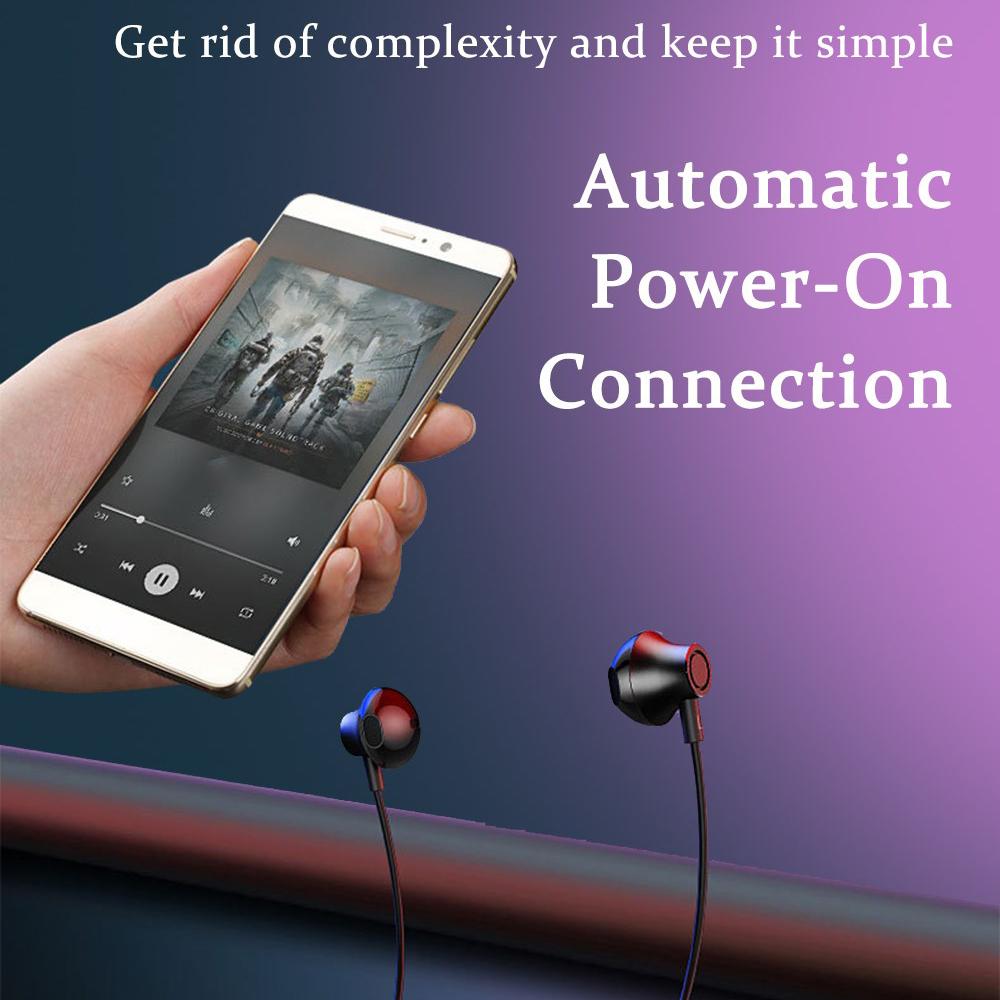 Wireless Bluetooth 5.0 Earphones Neckband Stereo Sports Handsfree Headset 98dB
