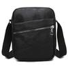 Bolsa Transversal Masculina de Couro PU Grande Capacidade Bolsa Tiracolo Mensageiro Casual para Viagem Bolsa para Celular com Bolso com Zíper