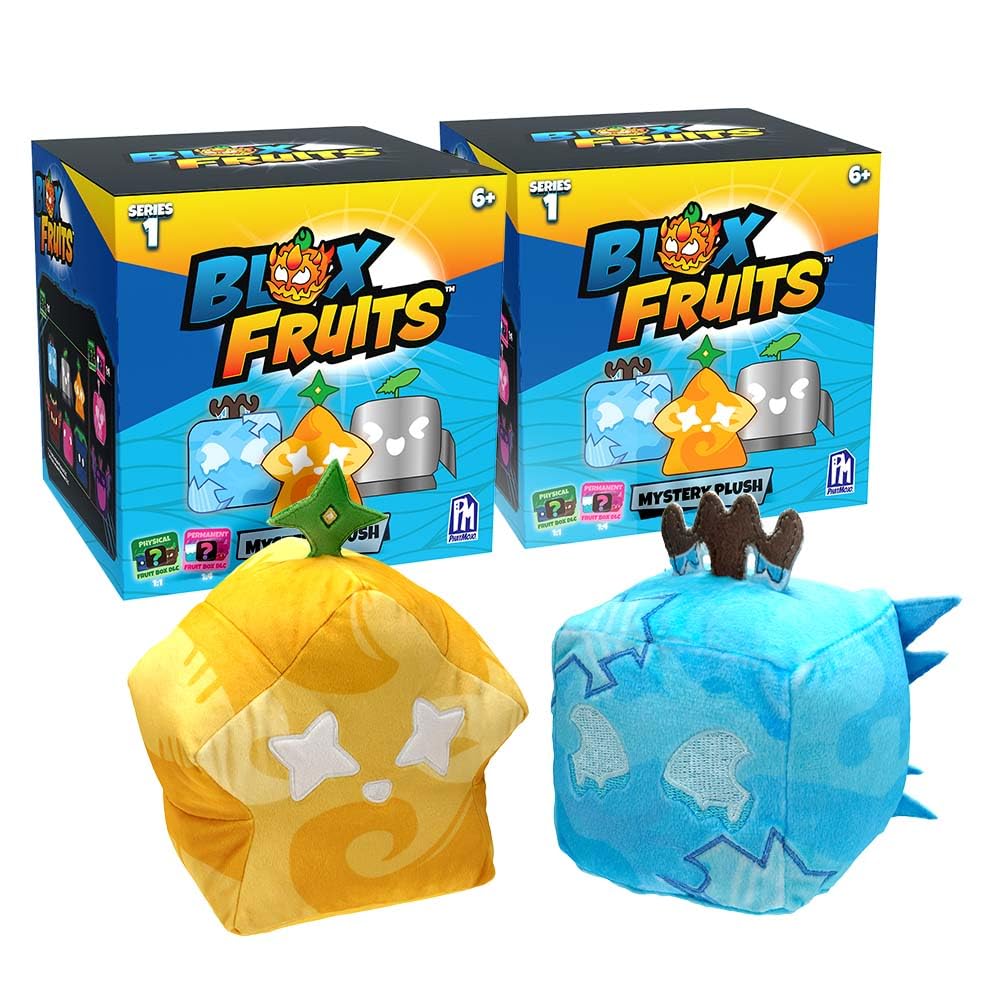 

PhatMojo BLOX Fruits - Mystery Fruits коллекционная мягкая игрушка, 2 шт. (4 дюйма в высоту, серия 1) [DLC, официально лицензировано], смешанный, CP3310-2PK