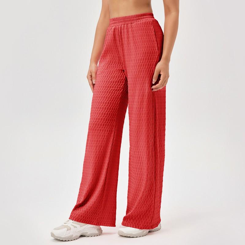 Womens Loose Straight Leg Athletic Pants Printed Stretch Running Fitness Casual