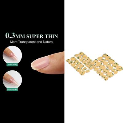 240 Stück Wasserdichtes Doppelseitiges Falsche Nagelkunst Klebeband Klebeaufkleber DIY Tipps Falscher Nagel Acryl Maniküre Gel Make-up Werkzeuge