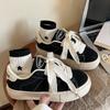 New Retro Canvas Shoes for Women Versatile Thick-soled Casual Board Shoes for Students