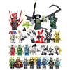 24 Stile Psychedelisch Schatten Gerechtigkeit Schurke Schlange Ninja Baustein Figuren Set mit Waffen Montage Spielzeug