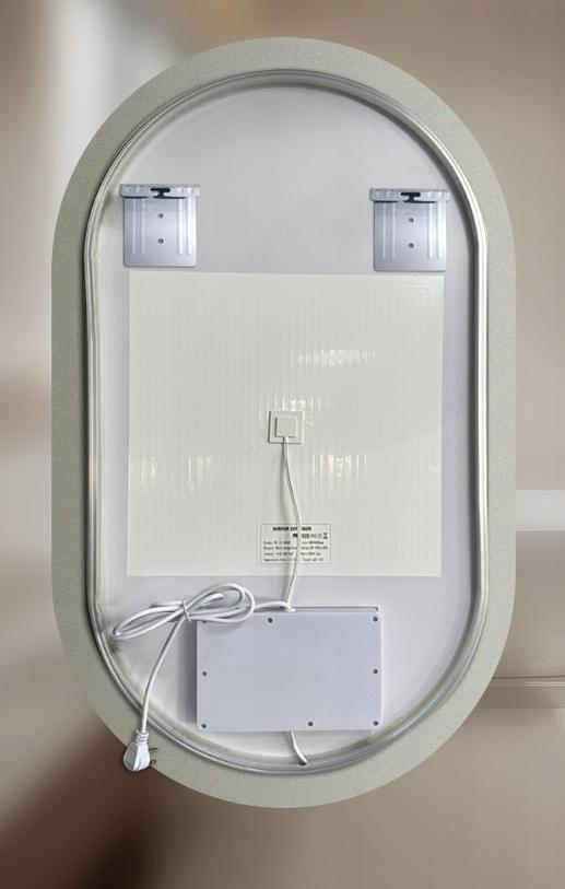 Fiume oval bathroom mirror 60X120 CM LED lighting, heating mat