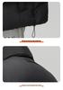 Men's Winter Down Vest: Outdoor Workwear, Stand Collar, Two-way Zip.