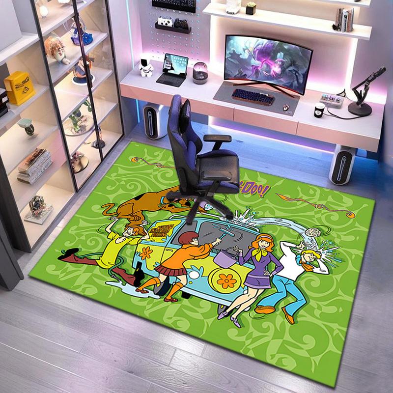 Halloween Cartoon Comedy Adventure Movie Scooby-Doo Carpet Is Suitable for Living Room and Bedroom Doormats Office Balcony Decorative Carpet V6