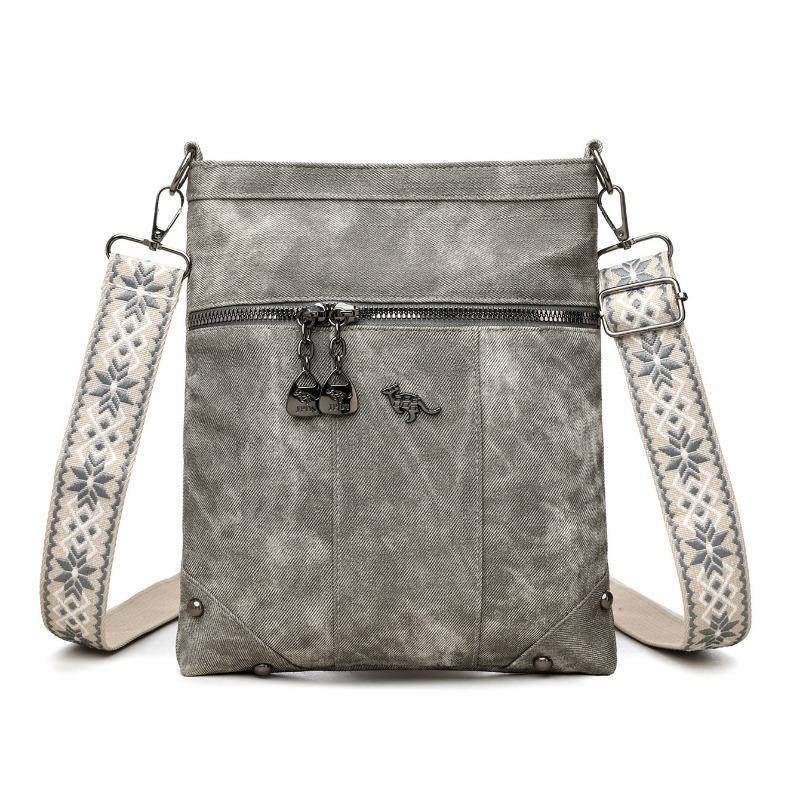 Large Capacity Travel Messenger Backpack Versatile Women's Small Square Bag Trendy Shopping Shoulder Bag Lightweight Soft Leather Bag