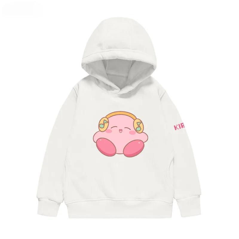 2025 Cute Kirby Hoodies Boys Clothing Kids Children's Boy's Clothing Round Neck Sweatshirt Girls Clothes 4 To 14 Years Hoodies