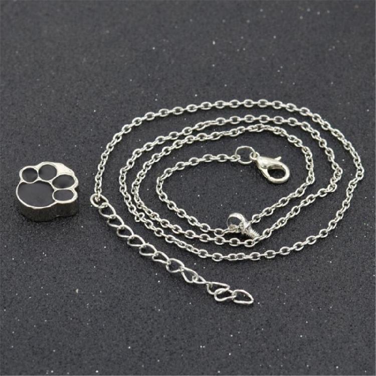 Eye Catching Dog Claw Pendant Necklace Dog Claw Necklace Fashionable Chain Necklace Alloy Texture Neck Jewelry for Daily