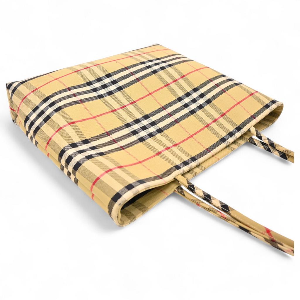 Auth Burberry London Nova Check Tote Bag bb9813je