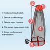 1Pc/1 Set Portable Drawstring Fishing Net Heavy Duty Fish Locating Catching Guard Net Fishing Protection Collection Mesh Bag Storage Netting Basket
