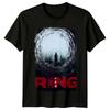 Anillo (1998) Camiseta 100% Algodón Inspirada en Póster de Película Camisetas para Hombre Top Camiseta Retro de los 80
