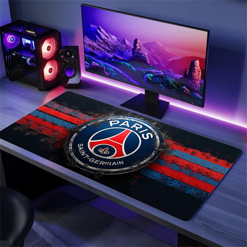 Paris Saint-Germain F.C Print Cushion Non-slip Laptop Tablet Big Mousepad XXL Mat Mini PC Playmat With Lock edge