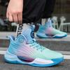 Basketball shoes men's summer breathable high-top shoes shock-absorbing luminous wear-resistant sneakers men's