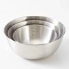 1Pcs Stainless Steel Salad Bowls Fruit Vegetable Noodle Container 17/19/23/25/27cm Egg Flour Mixing Basin with Scale Thicken