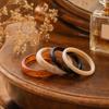 4Pcs/Set Retro Style Bangle Set, Lightweight Stackable Women Bracelets, Smooth Polished Surface Versatile Bangles for Daily Wear