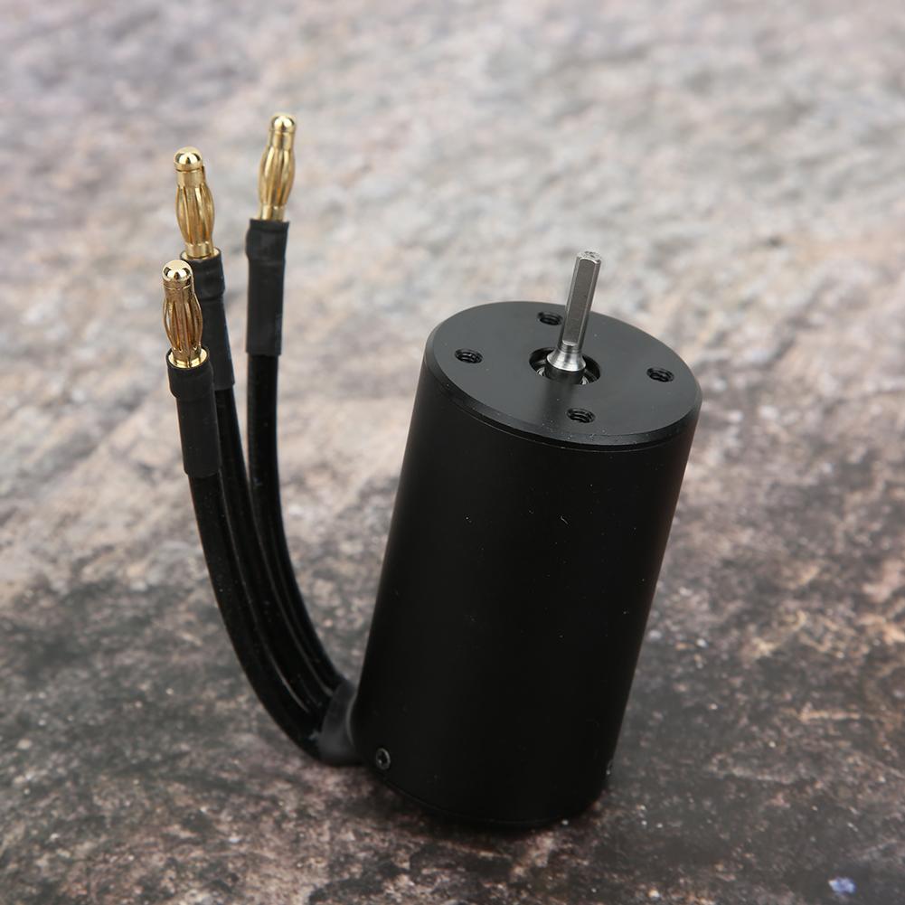 Surpass 3660 Waterproof 4 Pole Brushless Motor RC Car Replacement Accessory (Black)3300KV