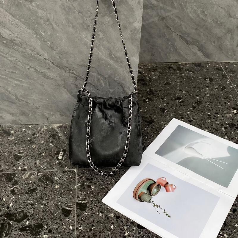 Кожаная сумка-ведро в китайском стиле Dou Xiaozhu