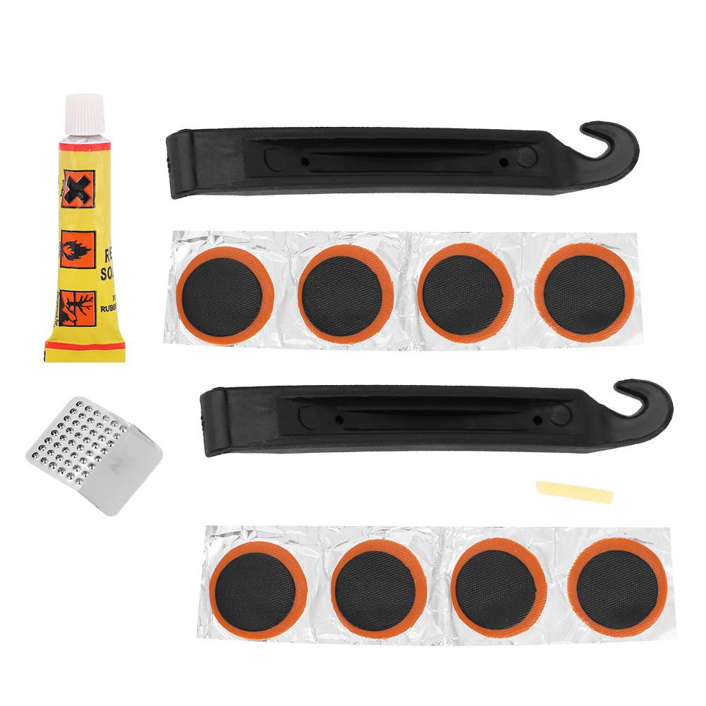 Mini Portable Tire Self Adhesive Patch File Levers Bike Tires Puncture Repair Tools Kit Cycling