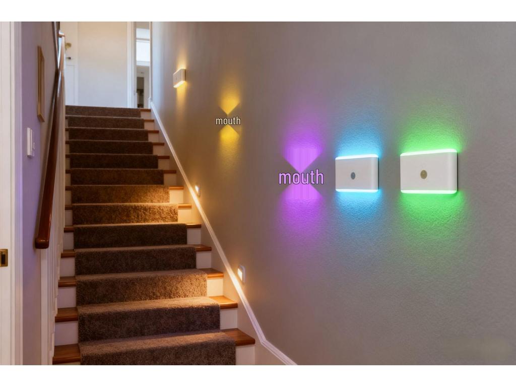 Rechargeable RGB LED Motion Sensor Light: Colorful Magnetic Ambient Lighting for Entryways and Corridors